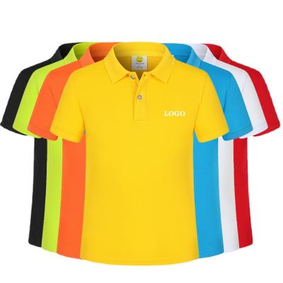 China Oemwholesale Anti-wrinkle short sleeve T-shirt sleeve shorts Oemwholesale polo cotton mini lapel cotton mini logo polo shirt workwear for sale