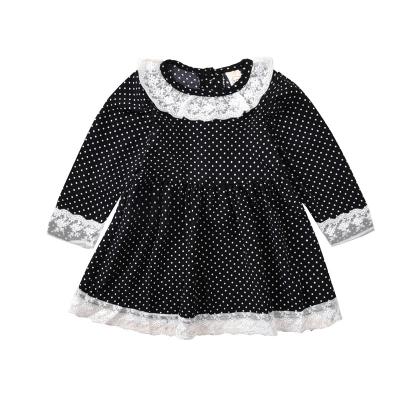 China Breathable Girl Clothing S Dress Trims Baby Kids Polyester Infant Lolita Bag Print Tutu For Party Boutique Baby Kids Wholesale Black for sale