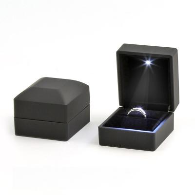 China Graphite Jewelry Package Stock The Ring Box Jewelry Gift Box Light Luxury Led Ring Box For Jewelry for sale