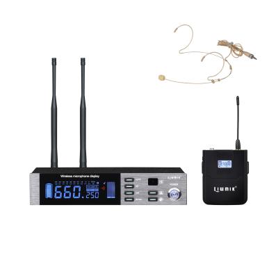 China Headset Microphone RD1803 Pro Single Channel UHF PLL True Diversity Wireless Microphone System With 300 Meter Range Mini Body-Pack And Headset MIC for sale