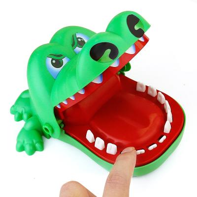 China Over 14 years old Hand-biting toy decompresses artifact crocodile teeth to trick fingers by squeezing large interactive mouth. for sale