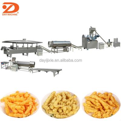 China Automatic Fried or Baked Cheetos/Kurkure/Cheese Chips Crisps Twist Snacks Nik Naks Making Machine for sale