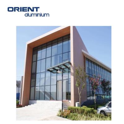 China Modern Aluminum Glass Curtain Wall Facade Systems For Building for sale