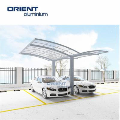 China New Innovative Outdoor Aluminum Carport Garage Parking Garden Solar Carport for sale