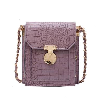 China 2023 fashion wholesale leather handbag woven belt contrast color square bag small cross - body sling shoulder bags for sale