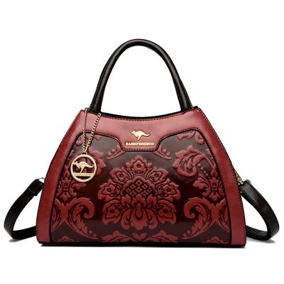 China Fashion Leather Handbags Pinch Women Bag Designer Female Shopper Bag One Key Casual Luxury Tote for sale