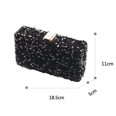 China Other small square sequins handbag chain bag 2023 new fashion dinner ladies bag for sale