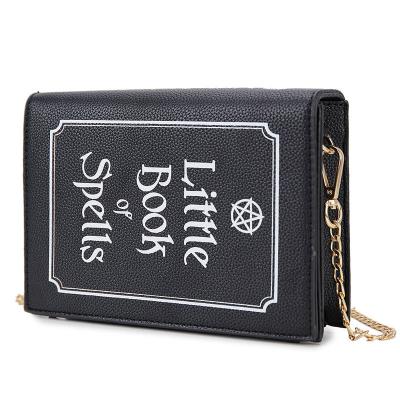 China The Other Fashion Book Magic Clutch Bag For Women PU Purses And Handbags Cross Small Black Chain Shoulder Bag - Body Bag for sale