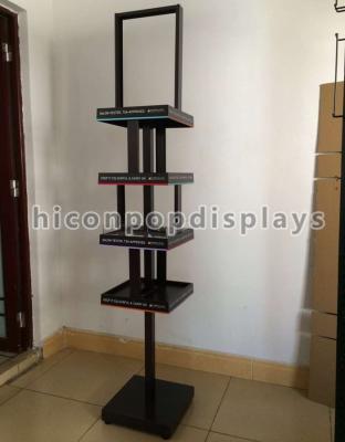 China Products Advertise POP Metal Display Racks , Cosmetic Display Racks for sale