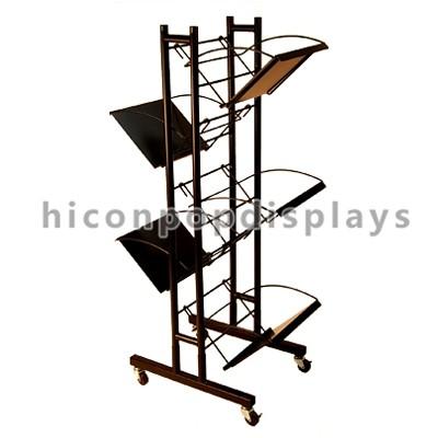 China Visual Merchandise Wine Display Stand Movable For Liquor Bottles for sale