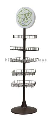 China Mobile Phone Accessories Display Stand Rotating Retail Display Units for sale