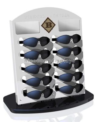 China Custom Counter Top Display Rack , Eyewear Shop Metal Glasses Display Rack for sale