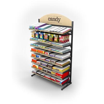 Κίνα 8 Tier Wire Rack Snack Food Retail Shop Stand Candy Display Rack Strong προς πώληση