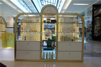 China Shopping Mall / Store Makeup Display Stands Large Cosmetic Display Shelving Unit for sale