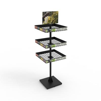 China Cat Dog Products Pet Store Fixture Custom 3 Tier Pet Ingredients Display en venta