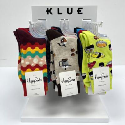 Китай Retail Sock Hanging Custom Tabletop Sock Display Racks 3 Pegs For Shop продается