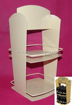 China 2-Layer Stationery Metal Display Racks Powder Coated For Shops / Supermarkets for sale