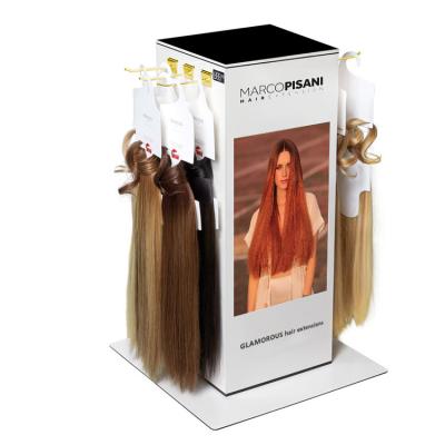 China POP Merchandise Displays Rotating Hair Extension Display Rack Tabletop zu verkaufen