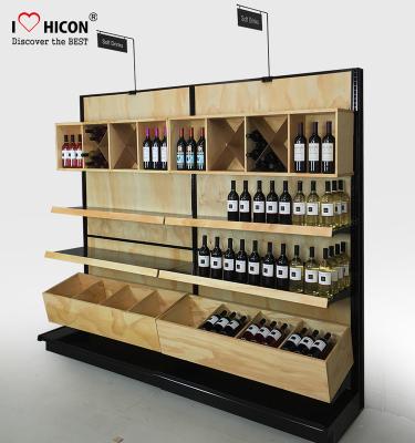 China Commercial Wine Display Racks And Liquor Shelving For Wine Stores / Shops for sale