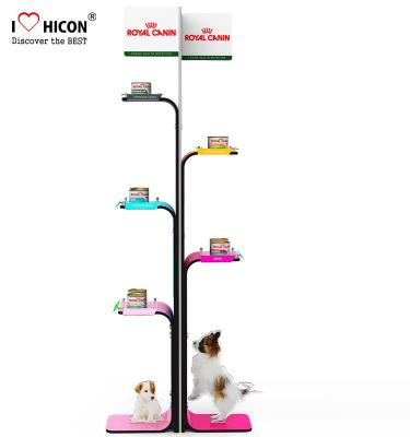 China Entice Clients Pet Shop Flooring Dispay Stands Supplier Pet Food Store Fixtures for sale