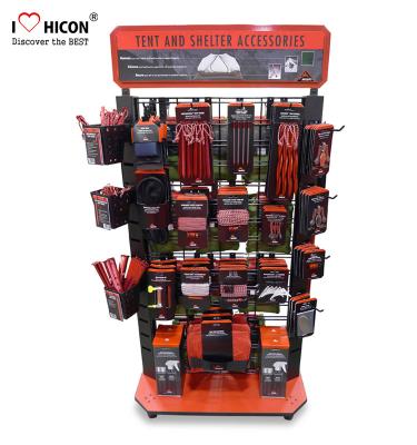 China Custom Sturdy Floor Metal Advertising Hand Power Tool Display Rack for sale