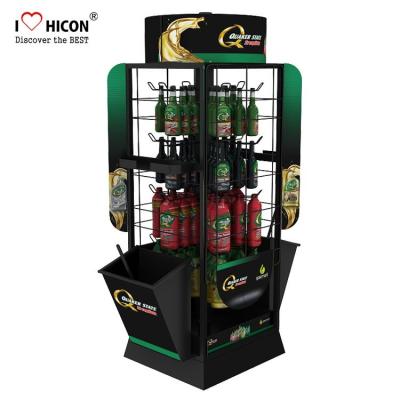 China Factory Price Car Accessories Metal Engine Oil Showroom Display Racks for sale