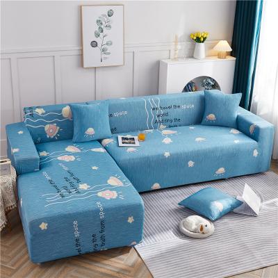 China elastic breathable & Factory Supply Waterproof Chinese Spandex Ice Fabric Print Slip Sofa Cover For Children for sale