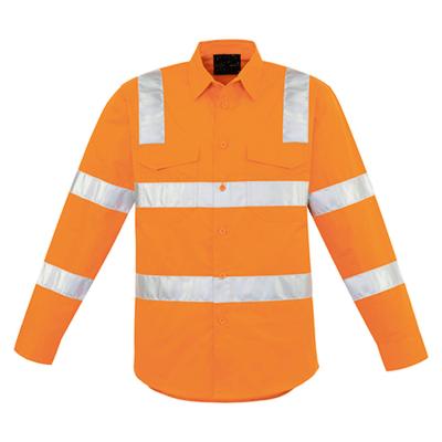 China Custom Logo Langärmelige High Vis Weste High Vis Sicherheitshemden mit reflektierendem Streifen zu verkaufen