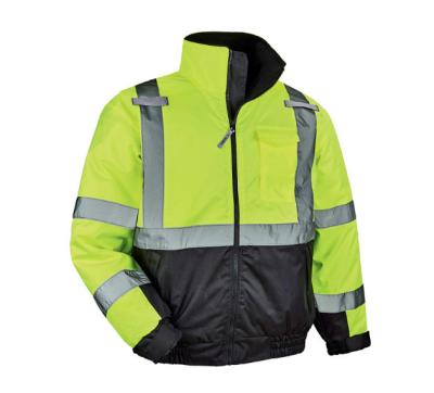 China Polyester Hi Vis Isolierte Jacke Außensicherheit OEM Hi Vis Sicherheitsjacke zu verkaufen