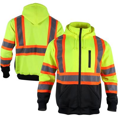 China EN Waterproof Hi Vis Hoodie Cotton Material Hi Vis Pullover Hoodie for sale