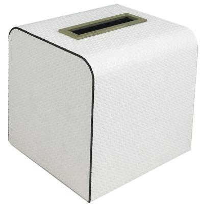 China High End Ready To Ship Tissue Box Manufacturers High Quality Handmade Leather Box Tissue Holder for sale