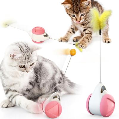 China Viable Pet Toys For Cats Interactive Cat Balance Car Toy Ball for sale