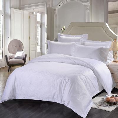 China Best Latest Design 300tc Hotel Cotton Bed Sheet Hotel Sustainable Sale White 100% Linen Bed Sheet Top Quality for sale