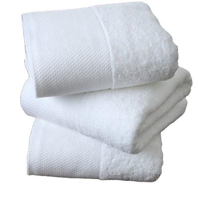 China Wholesale Disposable White 100% Cotton Spa Towel Hotel Swimming Pool Bath Towels For Hotel for sale