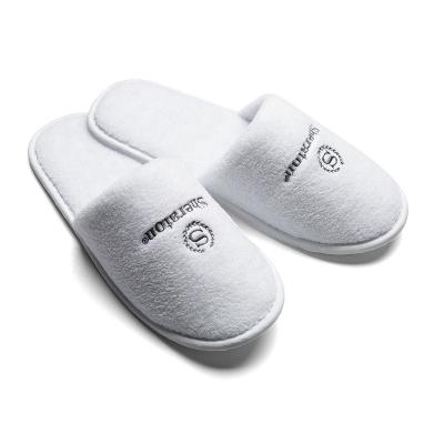 China Disposable Slippers Cotton Hotel Shoes Disposable Hotel Slipper Hotel Guest Slippers for sale