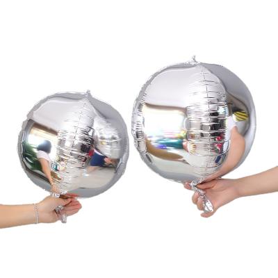 China Wholesale Party Decoration For Kids Birthday Party Wedding Decoration Large 22 Inch 4D Laser Round Balloons for sale