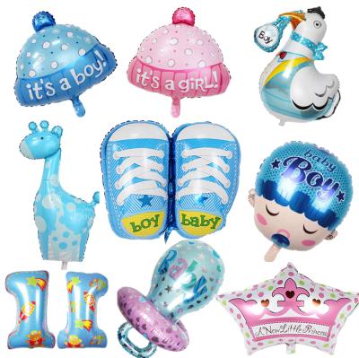 China Promotional No-Brand Toy Foil Valentine's Day Pacifier Baby Boy or Girl Party Toy Shoes Happy Birthday Shower 8 to 13 Years Unisex for sale