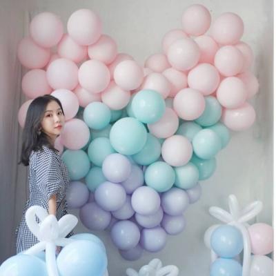 China Cheering Gift Toy 10 Inch 2.2g 100 Pcs Macarons Balloon Latex Balloons Birthday Wedding Party Decoration for sale