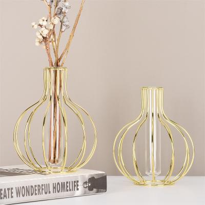 China High quality modern gold vases for home decor for sale