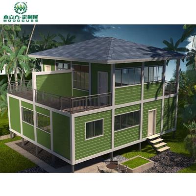 China Self Heating Wall and Floor System Prefab House in Nepal Price Light Steel Frame 2 Bed Room Steel Structure Lightweight Prefab Homes for sale