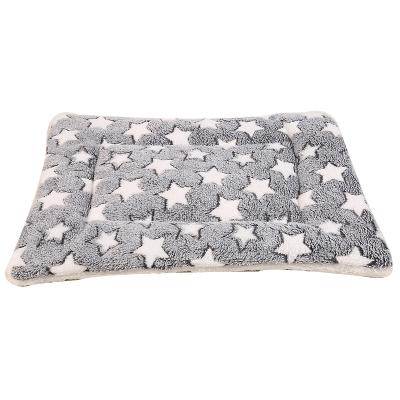 China Breathable Pet Mat Dog Cat Winter Warm Blanket Thickened Coral Velvet Dog Nest Mat for sale