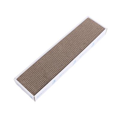 China Stocked Grinding Device Cat Mint Supplies Eco-friendly Corrugated Cat Scratch Board Cat Toy Scratch Board for sale