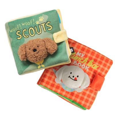 China New Hot Selling Cute Smelling Toy Stored Amazon Leakable Food Dog Training Toy Hidden Food Book Pet Plush Toy for sale