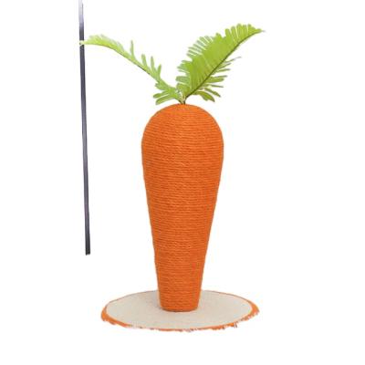 China 2021 viable new carrot Cat Scratching Board of Cat Climbing Frame Scratching Post Cat Rope Toy Grinding Claws of sisal for sale