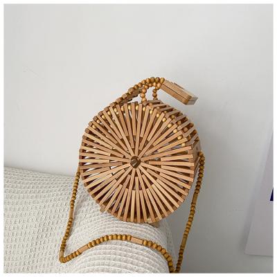 China Fashion Summer Rattan Bag Clips 2021 Luxury Women Cross - Body Sling Bags for sale