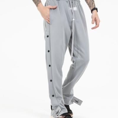 China Side Button Snatch Open Men's Pants For Mail Surgery Loost Basketball Fit Active Workout Cargo Sweatpants for sale