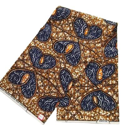 China Sustainable Textile Fabric Wax Printed Custom Design Polyester OEM African Batik Fabric for sale