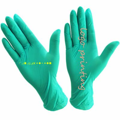 China Anti-impact OEM design logo printing customization on gloves personality printing nitrile digital printing gloves for sale