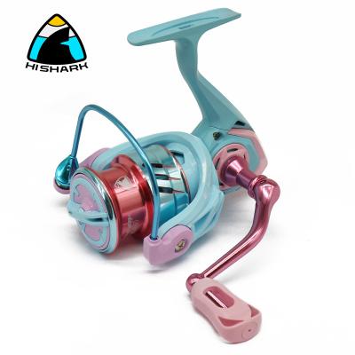 China LEFT HAND Hishark New Arrival Cnc Spinning Reels Reel Fishing Spinning For Bass Fishing Very Smoothly for sale