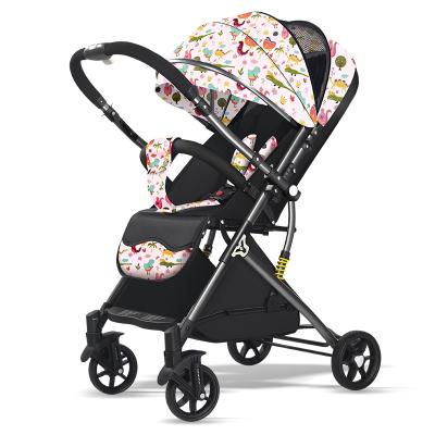 China New Design Selling Compact Warm Lightweight Compact Baby Pram Two Way Fold Push Strollers Baby With Reversible Handle for sale